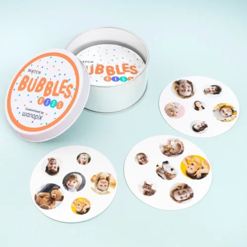 Juego de cartas Match Bubbles personalizado