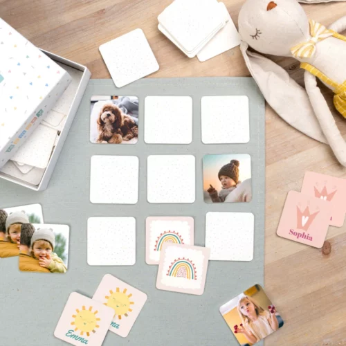 Juego Memory de parejas con fotos personalizadas