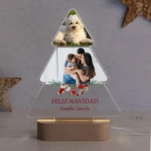 Lámparas personalizadas con base de madera