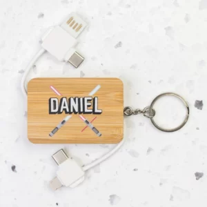 Llavero cargador USB personalizado