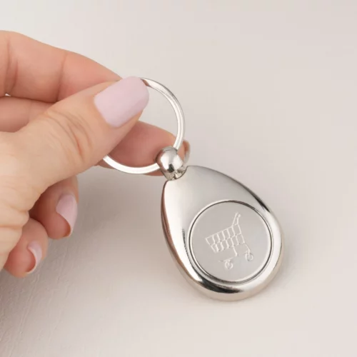 Llavero personalizado con moneda para carro