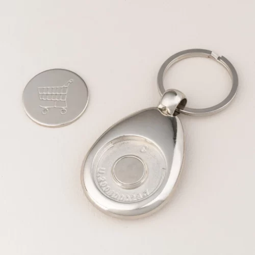 Llavero personalizado con moneda para carro