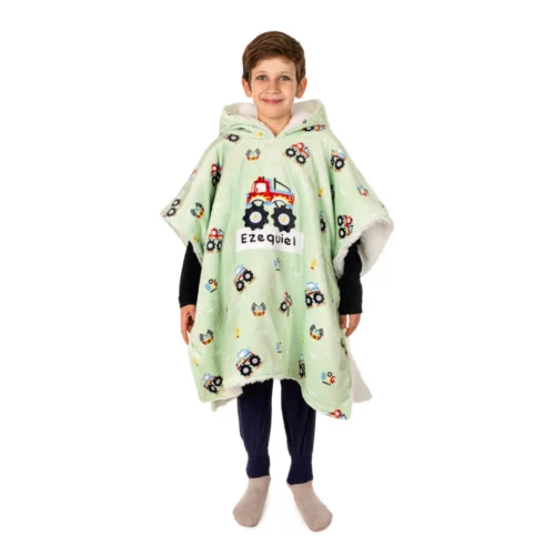 Manta poncho personalizada