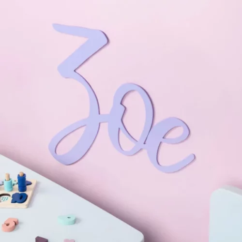Nombres personalizados en metacrilato