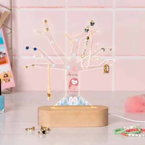 Organizador de joyas personalizado luminoso