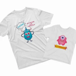 Camisetas Padre e Hija he creado una monstrua