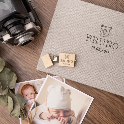 Pendrive usb madera plano personalizado