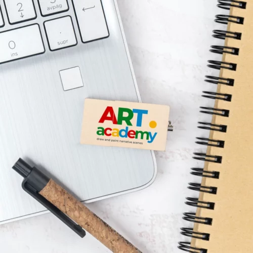 Pendrive usb madera plano personalizado