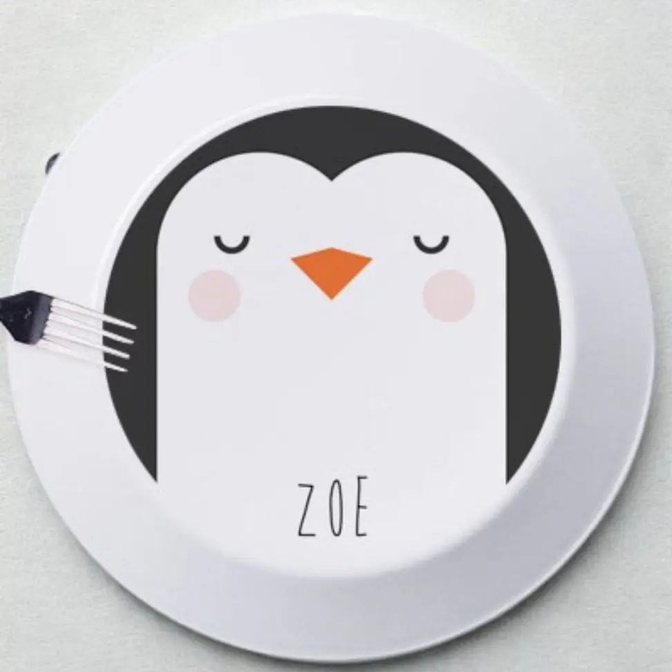 Plato personalizado de plástico irrompible