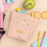Porta snacks reutilizable personalizado de tela
