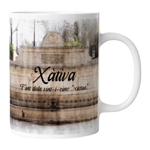 Taza Acuarela Font dels 25 Xorros