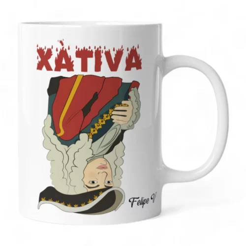 Taza Dibujo Xàtiva Felipe V