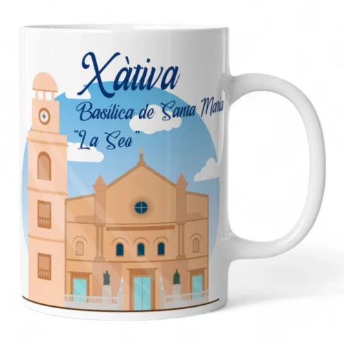 Taza Dibujo Basílica De La Seo