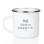 Taza esmaltada personalizada