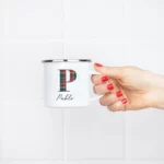 Taza esmaltada personalizada
