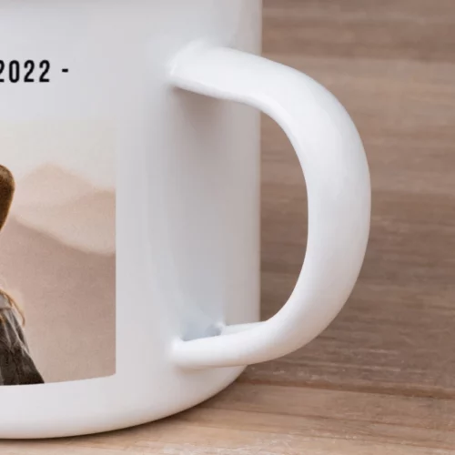 Taza esmaltada personalizada