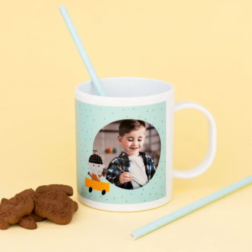 Taza personalizada plástico irrompible