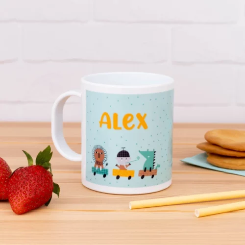 Taza personalizada plástico irrompible