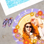 Toallas redondas personalizadas