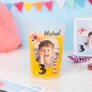 Vaso personalizado reutilizable de plástico