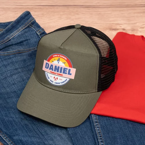 Gorra trucker adulto personalizada