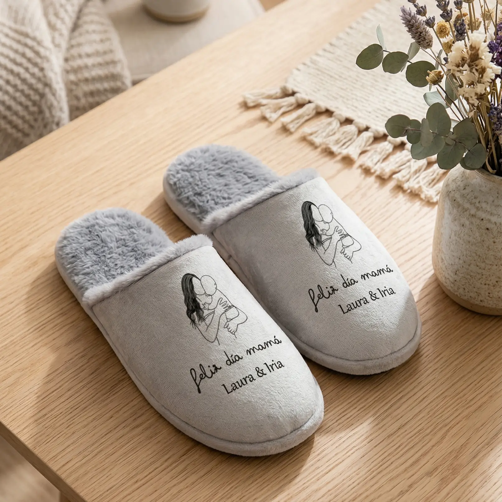 Zapatillas de estar por casa personalizadas