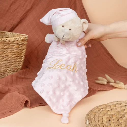Doudou personalizado con nombre para bebé