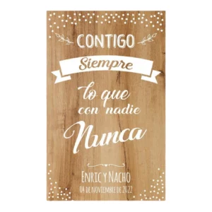 Cartel boda Always