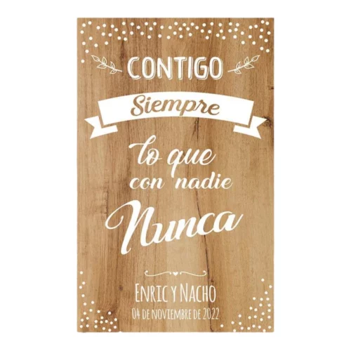 Cartel boda Always