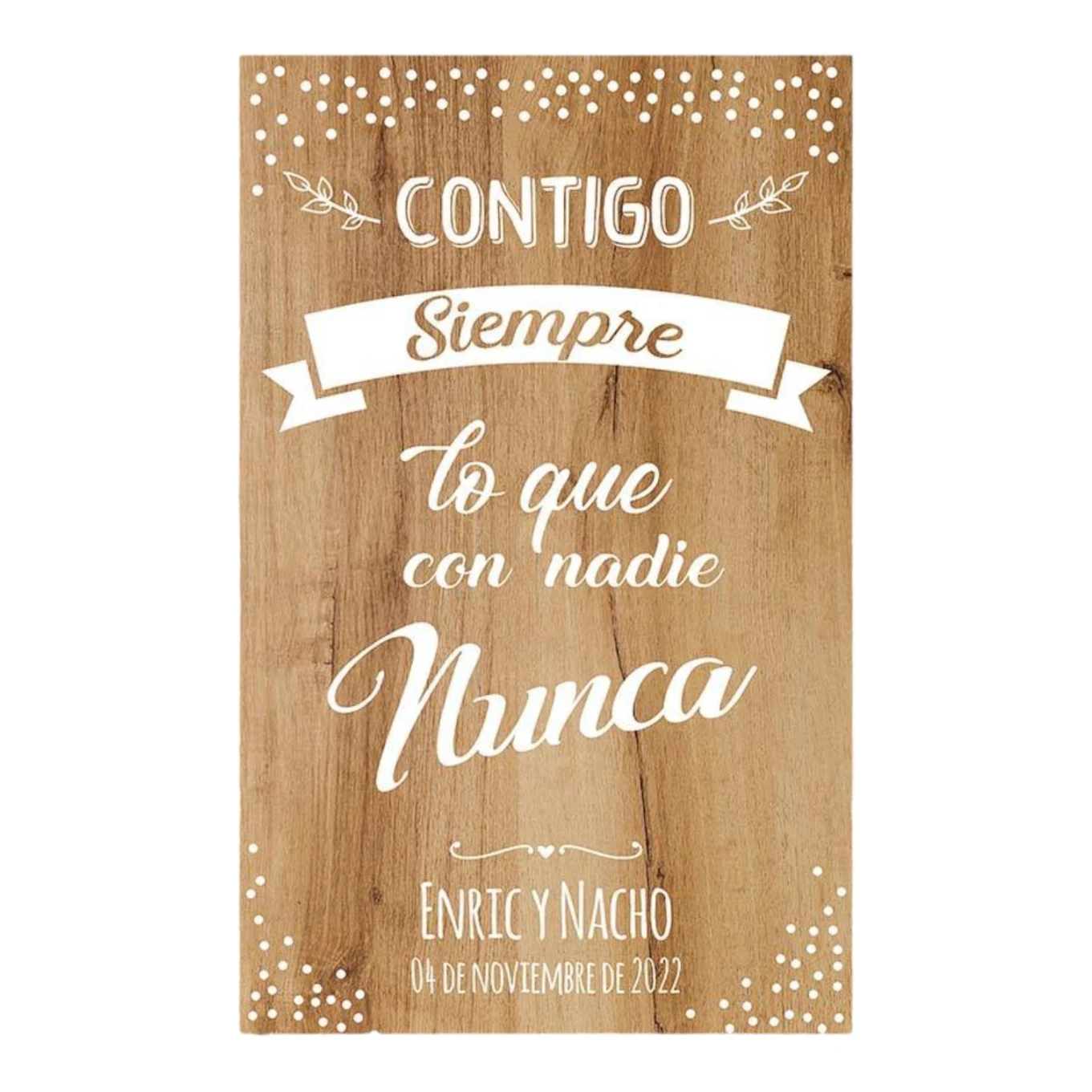 Cartel boda Always