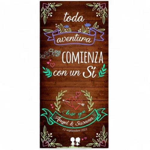 Cartel Boda Aventura II