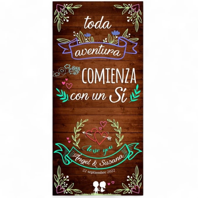 Cartel Boda Aventura II