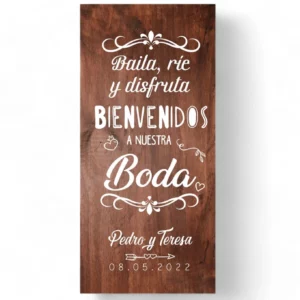Cartel boda Baila & Ríe