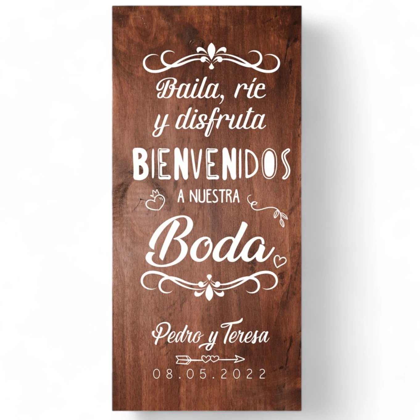 Cartel boda Baila & Ríe
