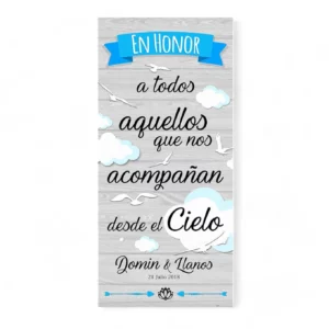 Cartel boda Cielo
