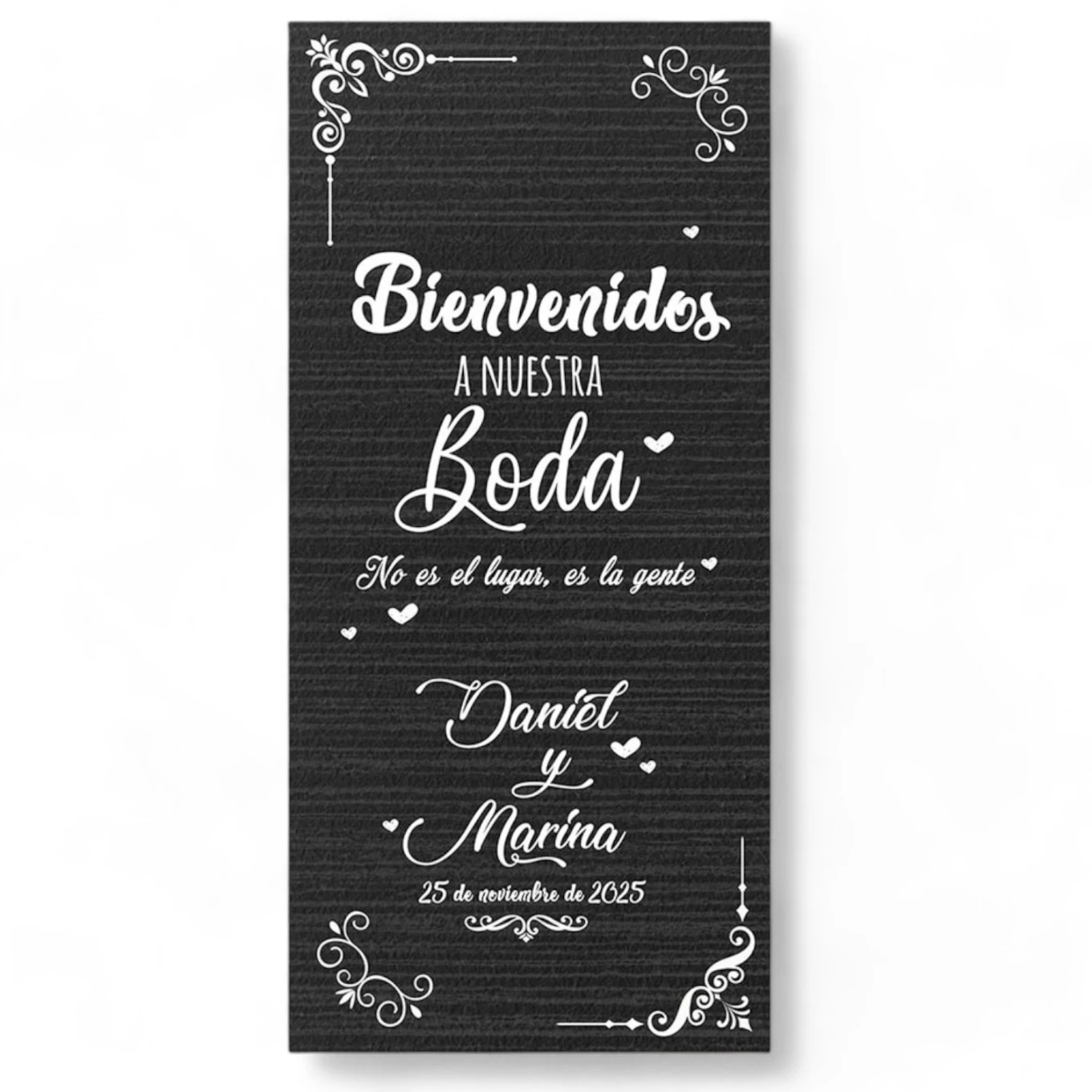Cartel boda Dark