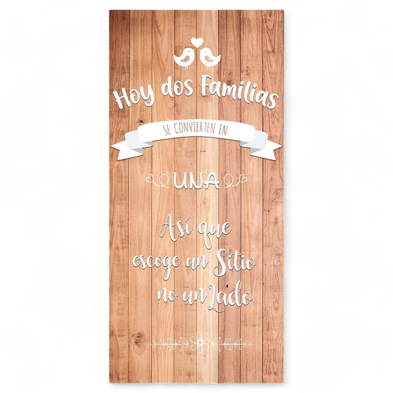 Cartel boda Dos Familias
