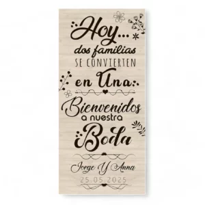 Cartel boda Family