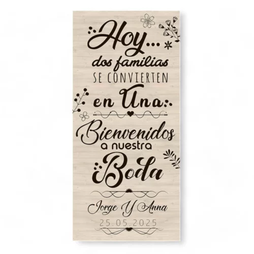 Cartel boda Family