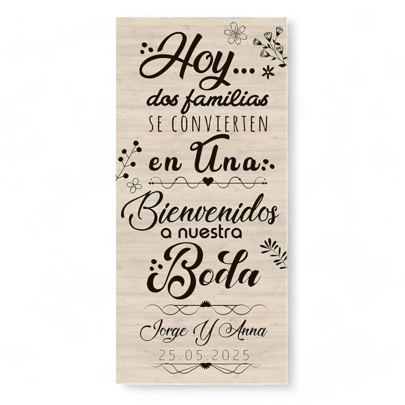 Cartel boda Family