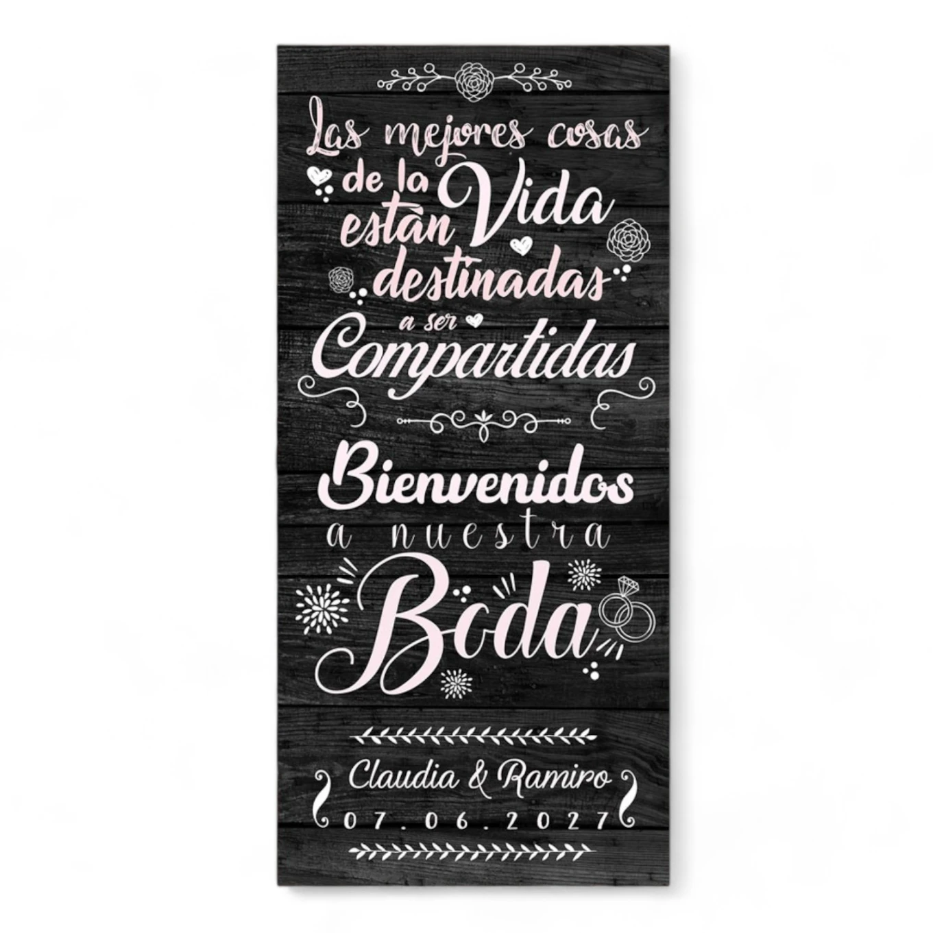Cartel boda Las mejores cosas