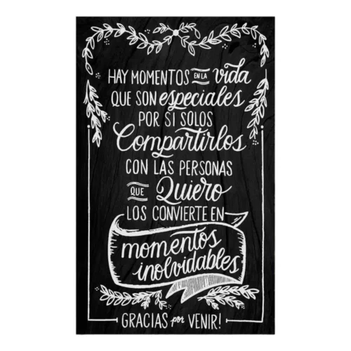 Cartel boda Moment