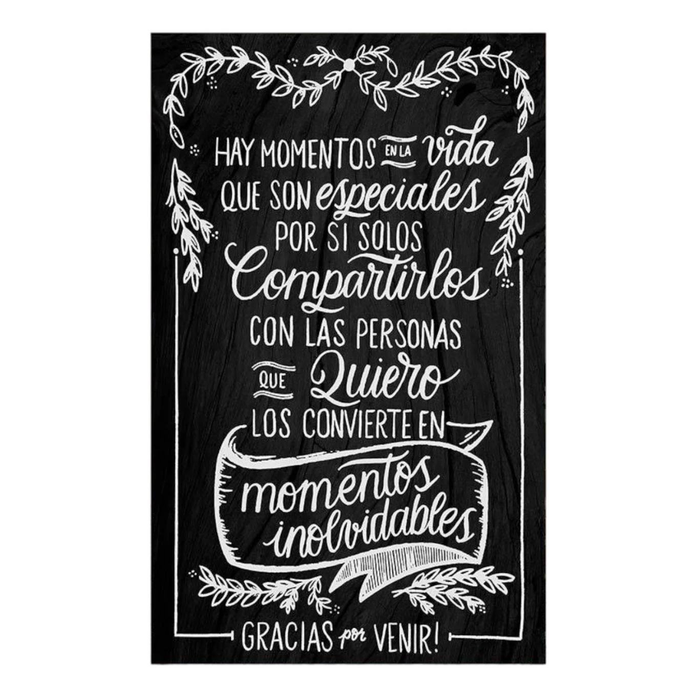 Cartel boda Moment