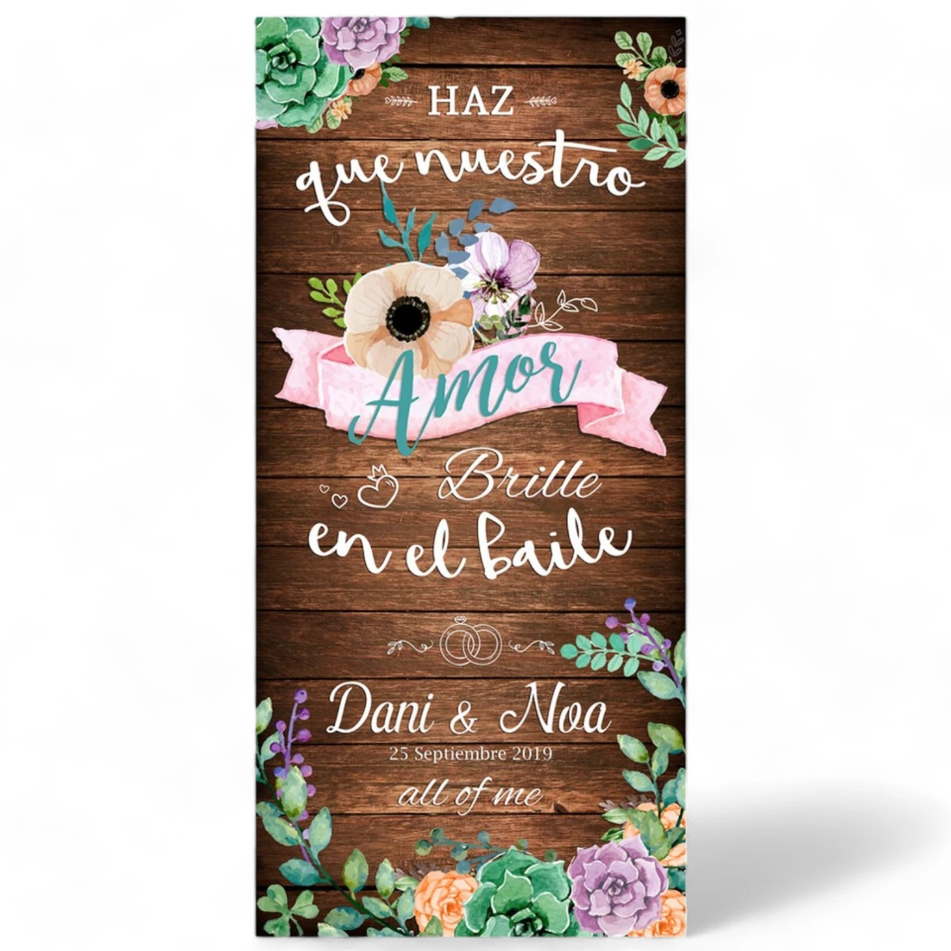 Cartel Boda Que nuestro amor brille