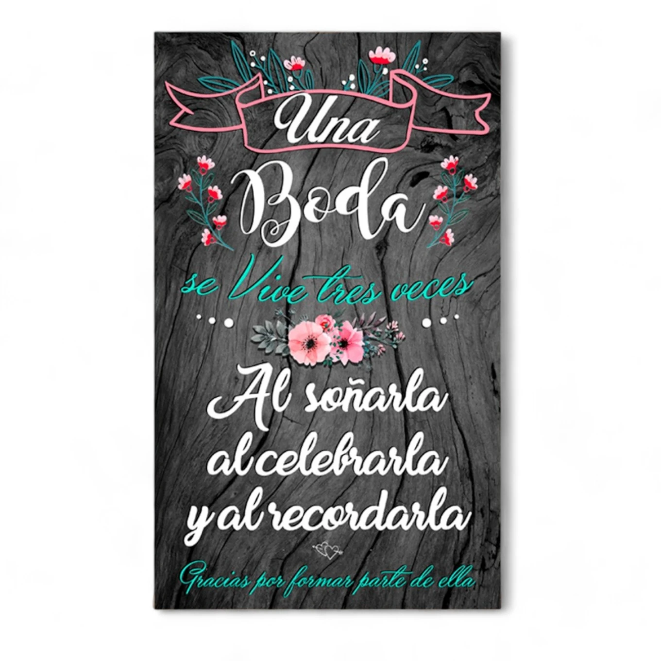 Cartel Boda Se Vive 3 Veces
