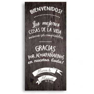 Cartel boda Share