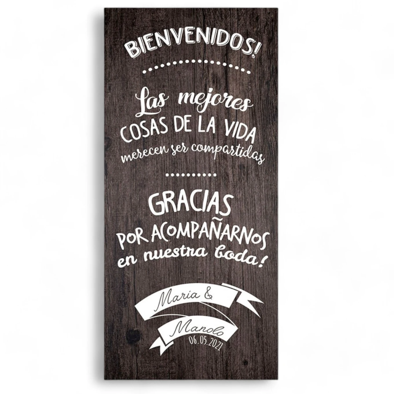 Cartel boda Share