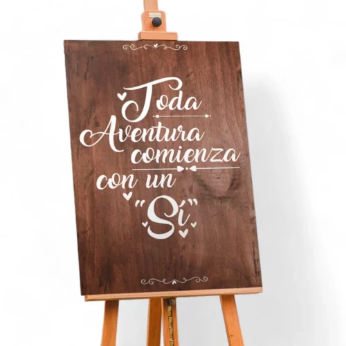 Cartel Boda Si