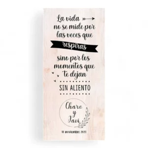 Cartel boda Sin Aliento
