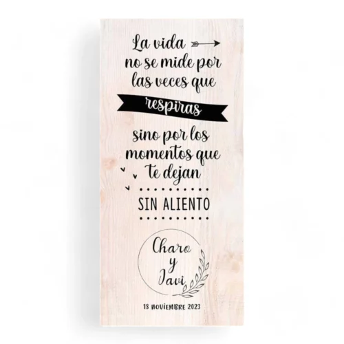 Cartel boda Sin Aliento